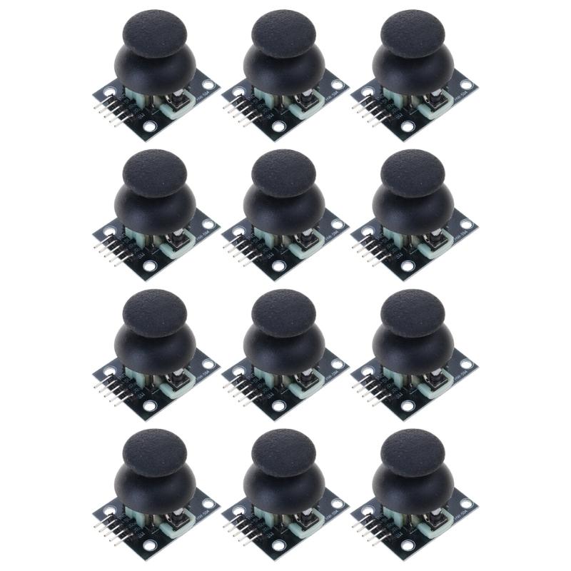 Pack Of 6/12 Two Axises Analogs Joysticks Module With Push Button For Robotics Drones Projects
