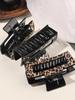 4Pcs Tortoise Hair Claw Clips, Leopard Print Stylish Hair Accessories for Women Fashion Strong Hold Clips for Thick Thin Hair