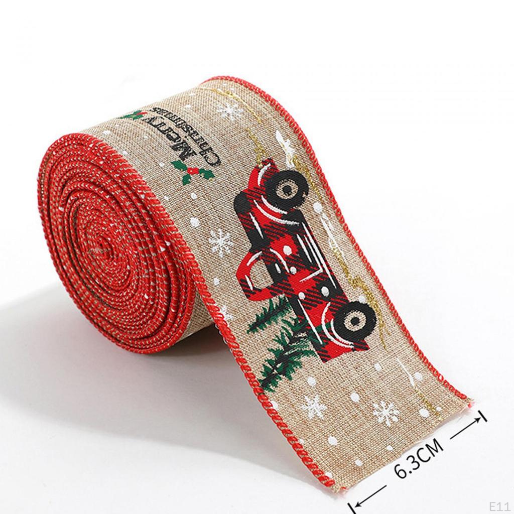 Christmas Ribbon DIY Fashion Present Wrapping Multipurpose Xmas for