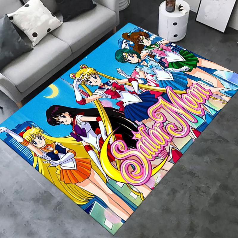 Magic Sailor Girl Carpet Rug for Living Room Bedroom Home Sofa Decoration,Kids play Non-slip Floor Mat