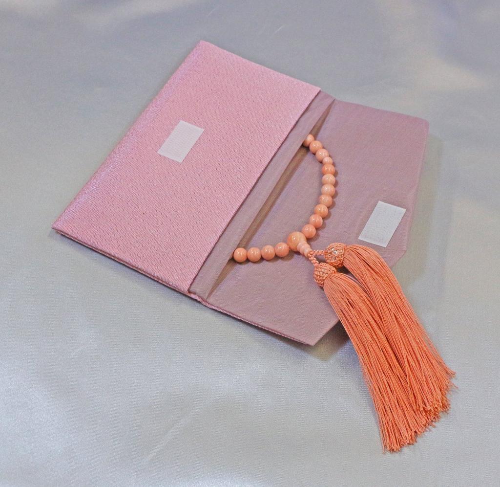 Nakago Established in 1888 Kyoto prayer cherry blossom with pure silk head prayer beads bag included suitable for all beads, shells, co-made, tassel,