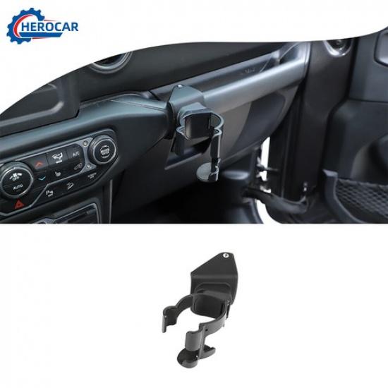 Dash Phone Mount Drink Cup Holder Bracket Bolt-on Stand for Jeep Wrangler JL JT