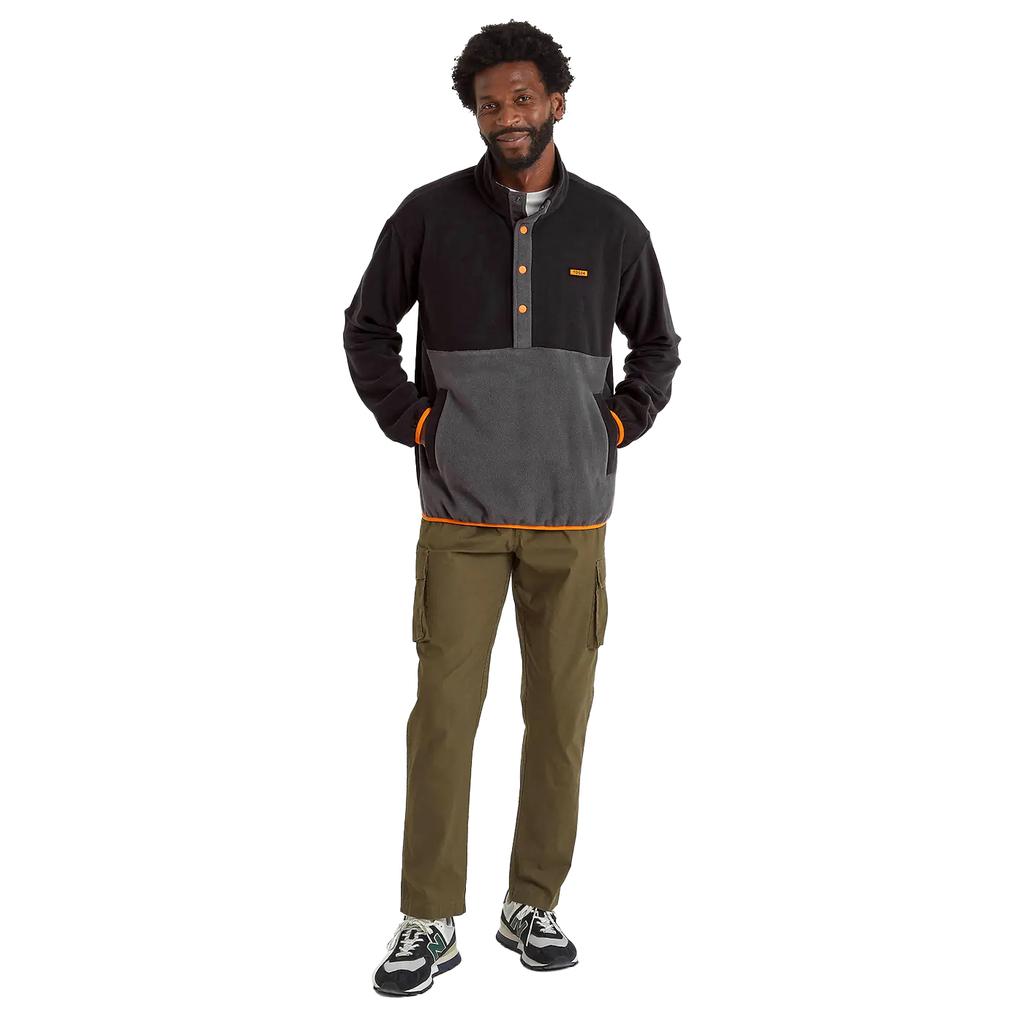 TOG24 Mens Horth Press Stud Fleece Top