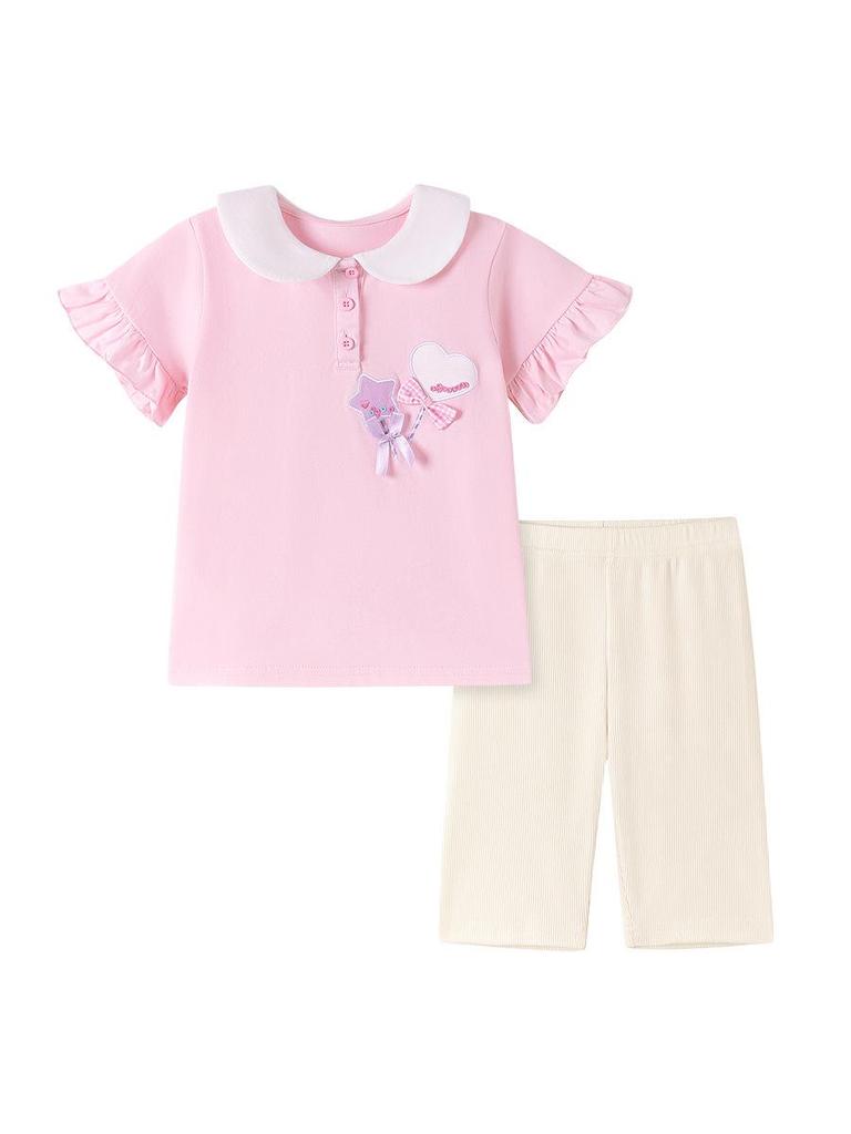 Little Maven Summer Girls' Cute Two-Piece European Style Set