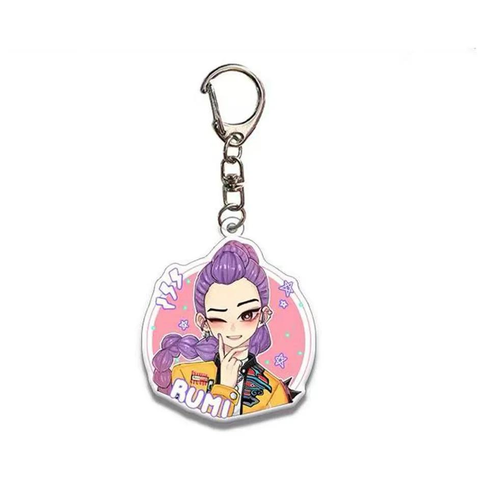 Kpop Demon Hunters Mini-Schlüsselanhänger-Set – Rumi, Zoey, Jinu, Mira, Tiger Designs – Sammler-Schlüsselanhänger für Kpop-Fans – Accessoires und Geschenke