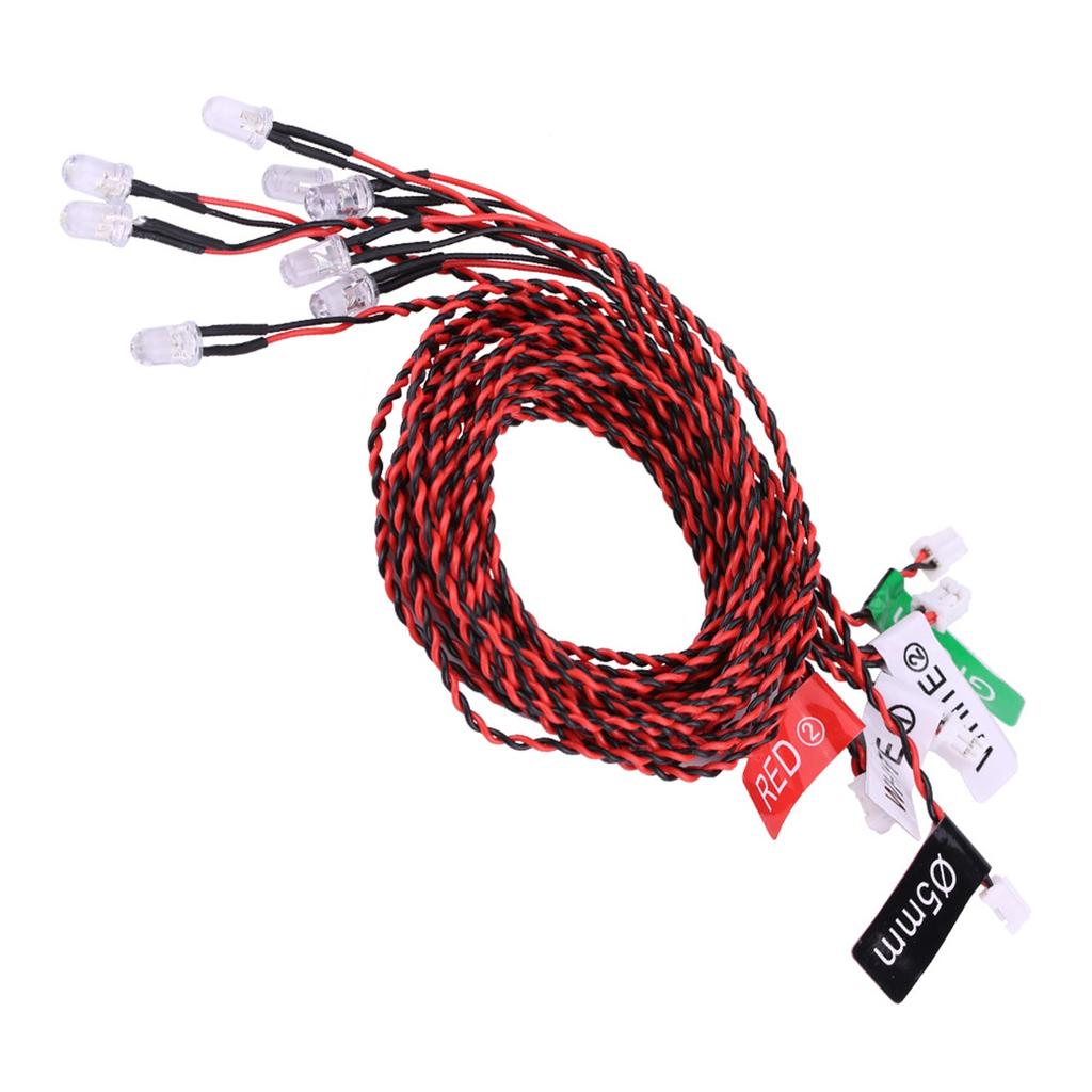 8 LED Lighting System Kit Simulation Flashing Lights for RC Airplane Helicopter