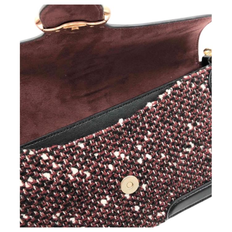 New COACH Georgie Leather God Of Wine Bag, Shoulder Bag, Portable Crossbody Bag Women's Black, Red & Multicolor C1525-IMA47