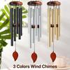 26 Inch Vintage Aluminum Alloy Wind Chimes with Wooden Tag Thoughtful Sympathy Gift for Family Friends