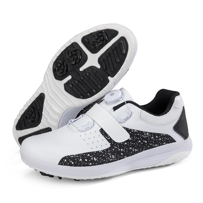 Supply New Women's Casual Indoor Golf Shoes Fashion Running Shoes Men's Rotary Buckle Training Shoes