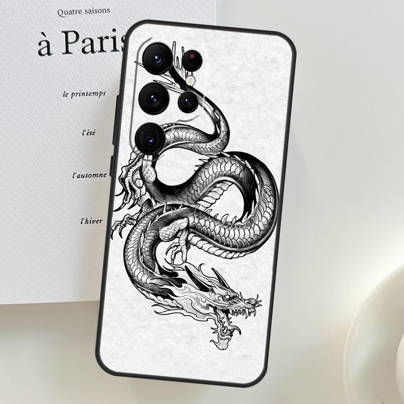 Chinese Dragon Case For Samsung Galaxy S26 Ultra S25 S24 S23 S22 S21 S10 Plus S20 FE S25 Ultra Phone Cover