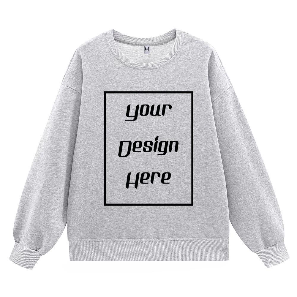 

Корейский тренд Унисекс Свободные свитшоты с опущенным плечом Принт с индивидуальным рисунком Мужская и женская толстовка с длинными рукавами и круглым вырезом Пуловеры Спортивная и Роскошная одежда L