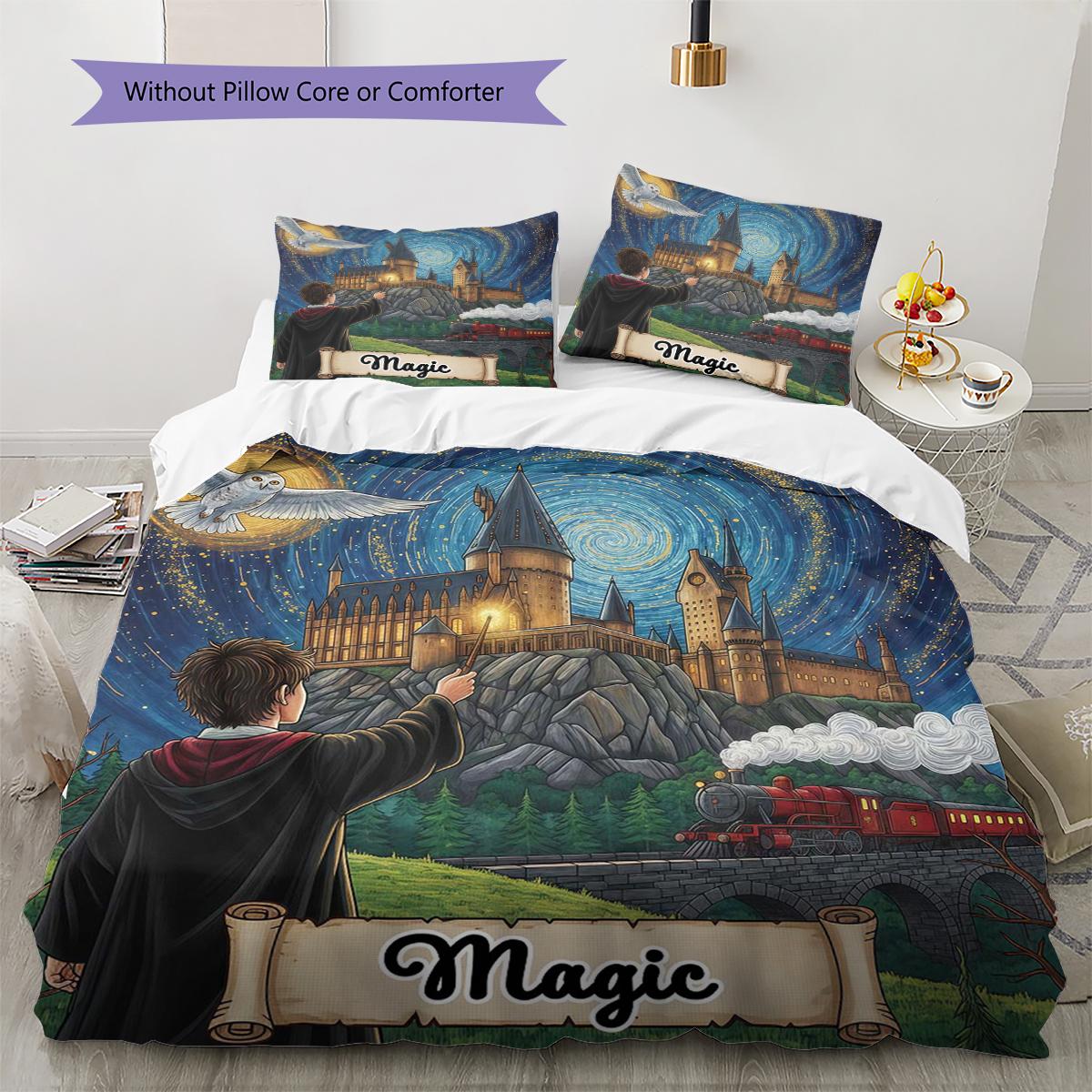 

Дитячий Плед-Ковдра Комплект Постільної Білизни Зворотний Бік Наволочка Домашній Декор Подарунок на День Народження (1 * підковдра + 2 * наволочка, без наповнювача) 135x200cm