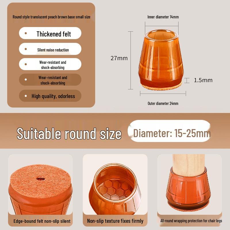 Silicone Chair and Table Leg Covers - Silent, Non-Slip Protection for Furniture