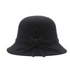 Basin hat women's autumn and winter casual hat big bow fashionable bucket hat women's dome British woolen top hat