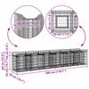 Gabion Raised Bed Set 2 Pcs Silver