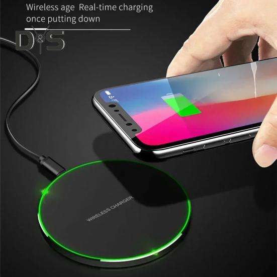 Wireless Charger for Apple 13 12 15 16 Pro Xs Max Mini X Xr 15W Fast Charging Pad Universal Smartphone Wireless Charger for Samsung S22 S21 S8 S9 S10