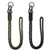 2 Stück Paracord Schlüsselanhänger mit Karabiner Paracord Halsband Schlüsselanhänger Strapazierfähiges geflochtenes Seil Halskette Schlüsselanhänger