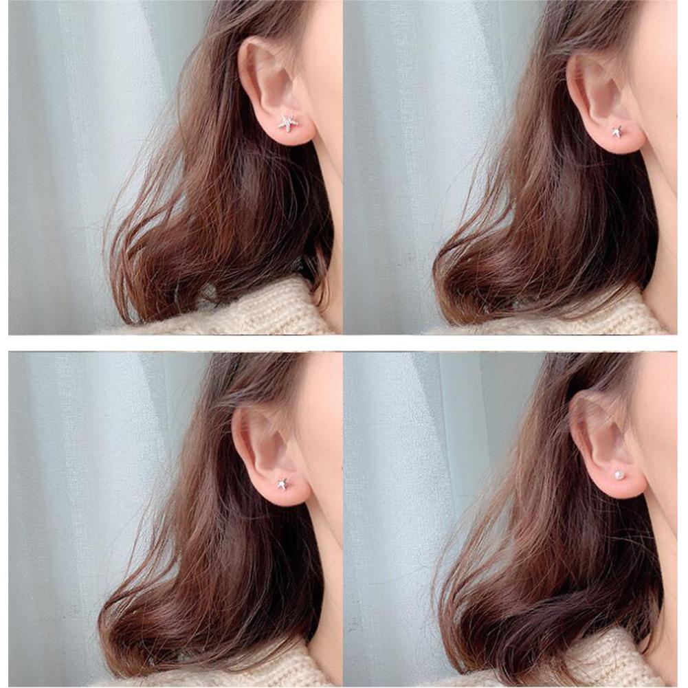 6Pairs Simple Cute Earrings Ear Studs for Outdoor Date Wear