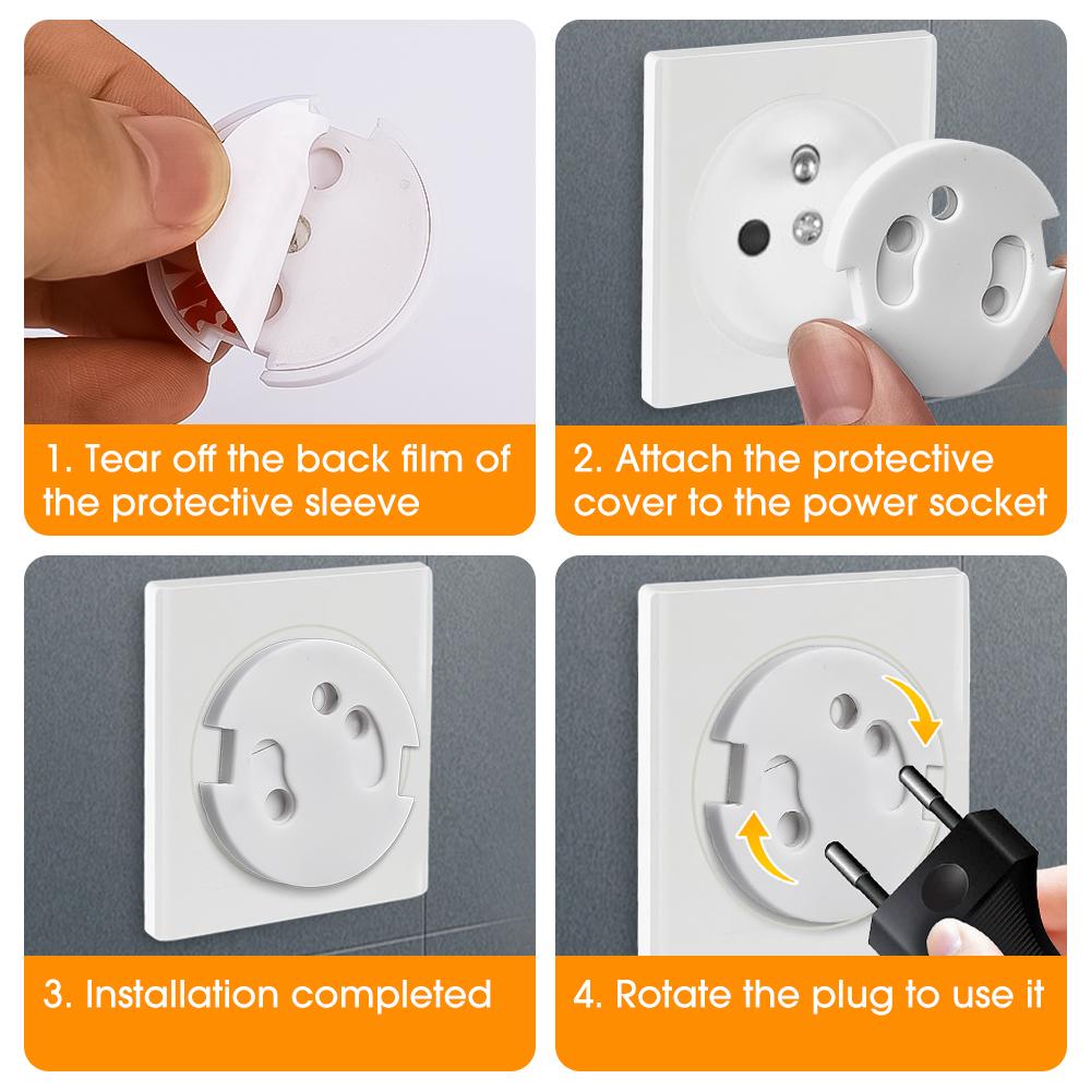 Electrical Guard Security Protection Supplies Baby Care Outlet Socket Cover Counter-Electric Shock Infant Plug Power Accessories