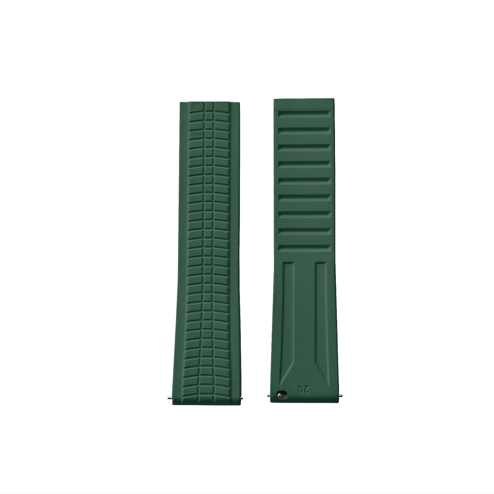 CTS FKM Rubber Watch Band 20mm 22mm 24mm Quick Release Butterfly Buckle For Patek PhilippeCustom Cut to Size Durable Strap 20mmx18mm