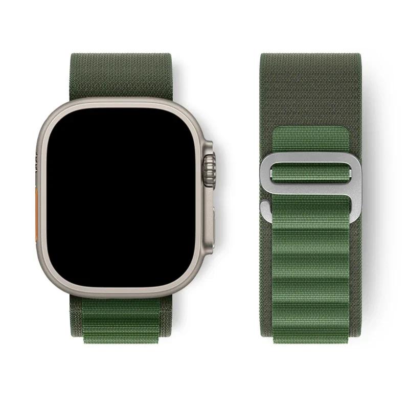 

Альпийская петля для ремешка apple watch ultra 2 49 мм Series 10 46 мм 42 мм 40-44 мм 45 мм 41 мм Спортивный ремешок с G-образным креплением iwatch 10 9 8 7 6 SE 5 4 38-40-41-S10 42mm