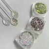 1Jar 1mm Mini Sparkling Love Nail Glitter Sparkling Heart Nail Decoration Nail Salon Design Cute Accessories DIY Nail Art Design