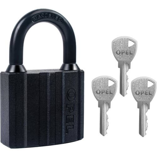 

40mm Keyed Padlock, Outdoor Use, Durable, Corrosion-Resistant, Waterproof, Keyhole, Anti-Theft, Security Lock, Black, 40mm Wide x 15mm Deep x 61mm Hig