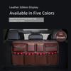 Universal Car Seat Back Organizers With Multiple Pockets Waterproof PU Fabric For Family Travel Storage Solution