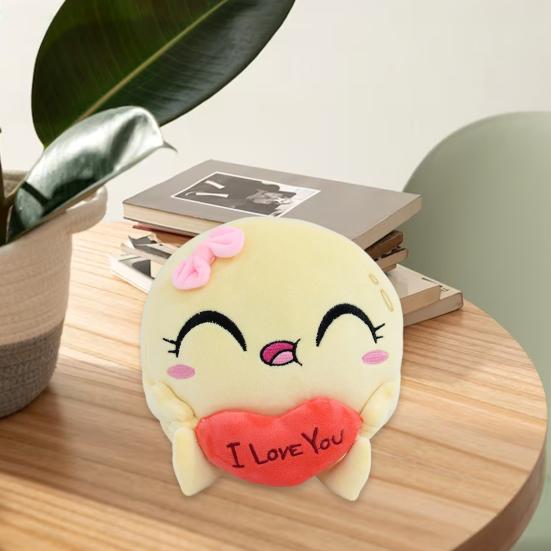 Chocolate Pancake Plush Dolls Cute Cartoon Chocolate Pancake In Love Plushy Dolls Home Decor Plush Toy Gift for Kids Boys Girls