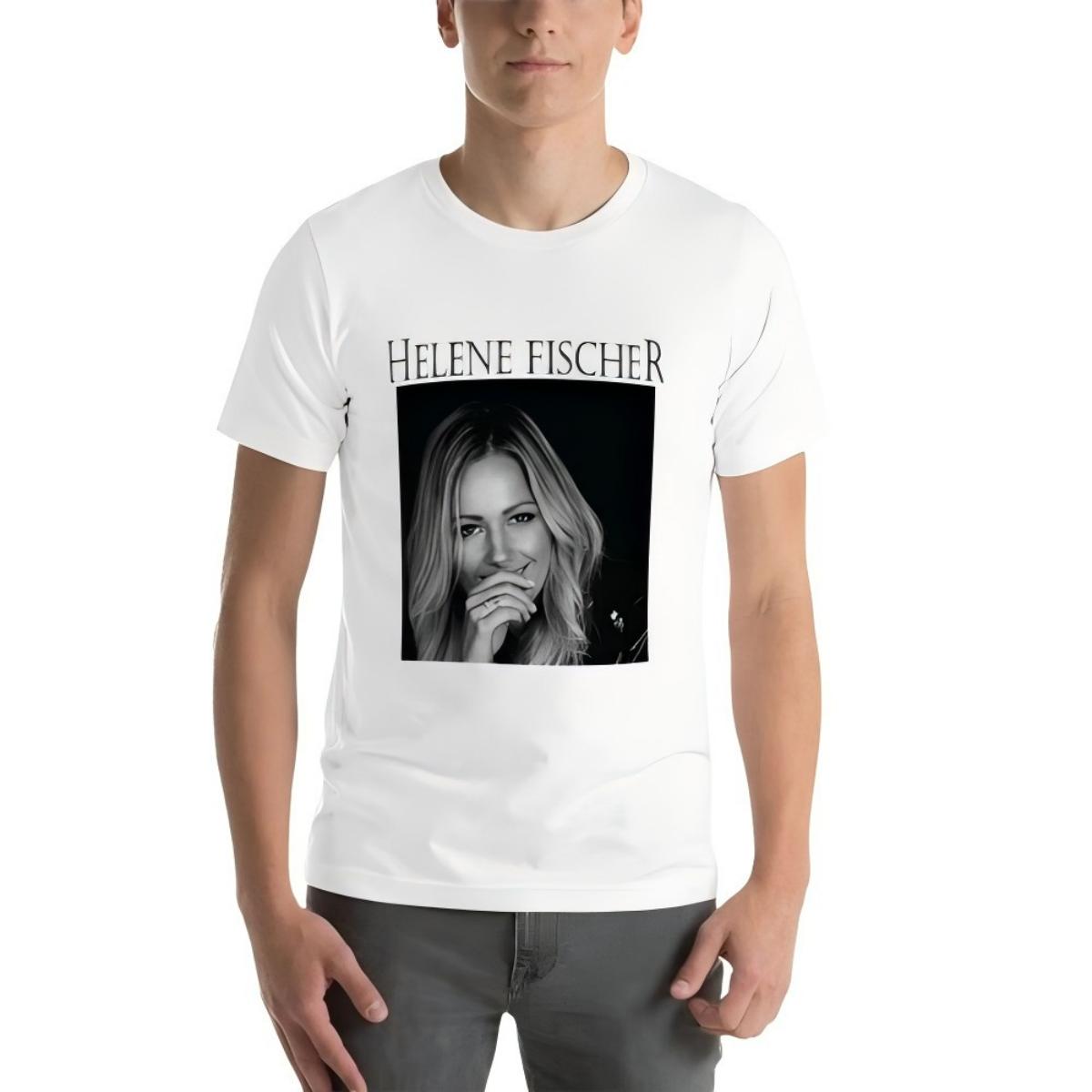 Helene Fischer Black White Portrait T-Shirt XXL