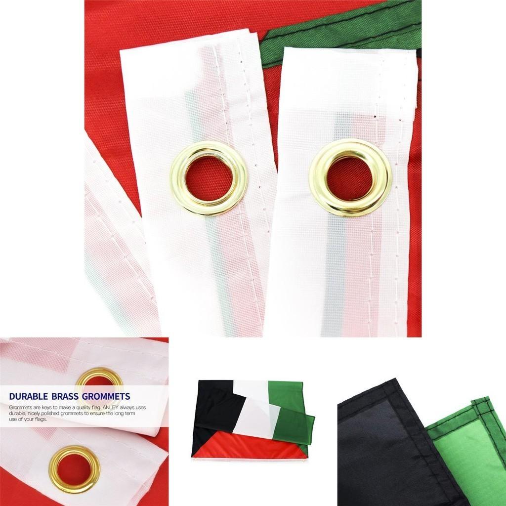 Eye-catching 5 X 3 Ft Palestine Parade Banner Metal Eyelets Free Gaza Palestinian Freedom