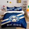 Columbus Blue Jackets Cannon Bedding Duvet Cover Set Duvet Cover Pillowcases (1*Duvet Cover 2*Pillowcases, Without Duvet Insert)