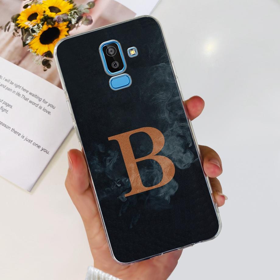 Funda Coque For Samsung Galaxy J8 J810F Cover Case Cartoon Cat Skull Back Shell For Samsung J8 2018 Soft Clear Silicone TPU Capa