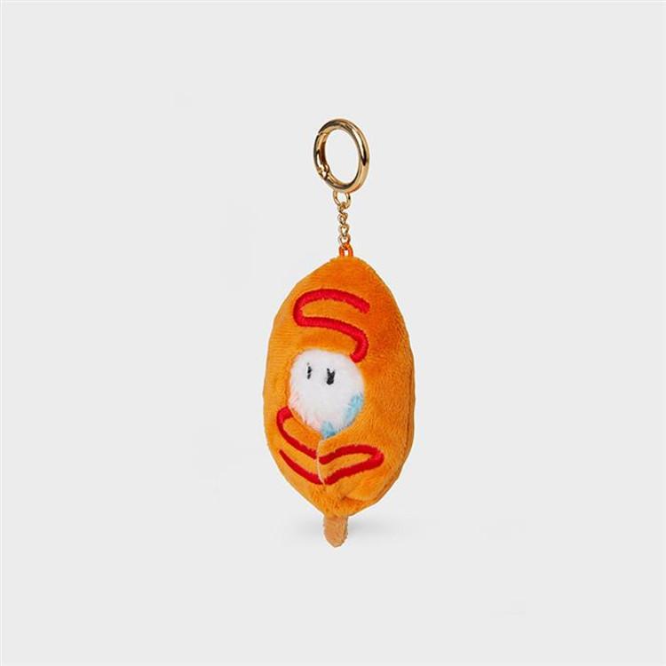 Line Friends TRUZ SOM Mini Minini Hot Dog Snack Doll Keyring — фото 6