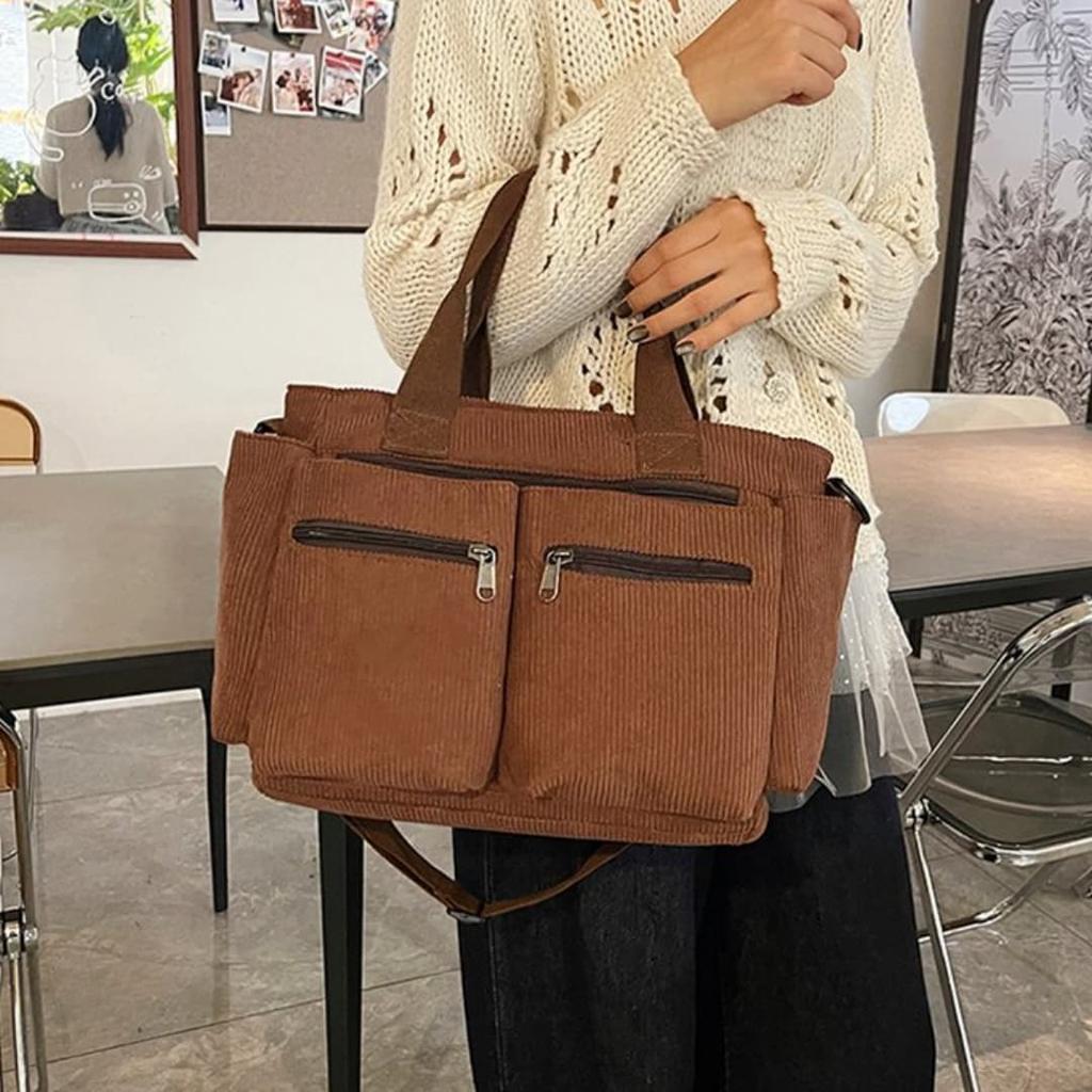 Women's Velvet Large Capacity Shoulder Messenger Bag