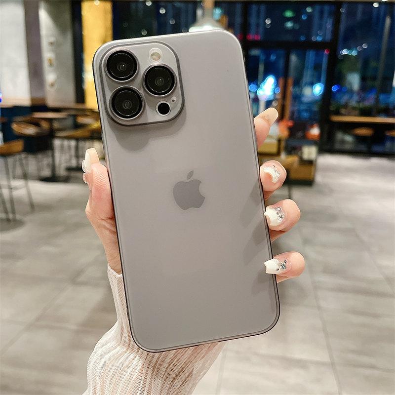 

Ультратонкий матовый чехол-распылитель для ПК для iPhone 15, 14, 13, 12, 11 Pro Max, Huawei Mate 60 Pro RS, Samsung S22 S23 Plus, универсальный чехол Ultra All-inclusive iPhone 11 чёрный