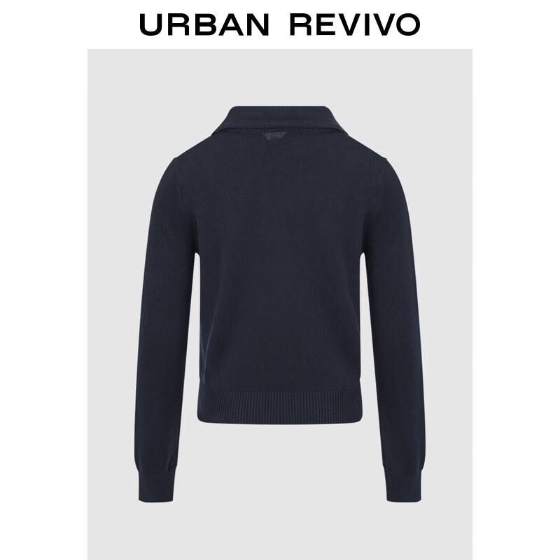 

UR Горячий 2025 Осень Женский Вязаный Кардиган с 3D Цветочным Узором и Поясом XL