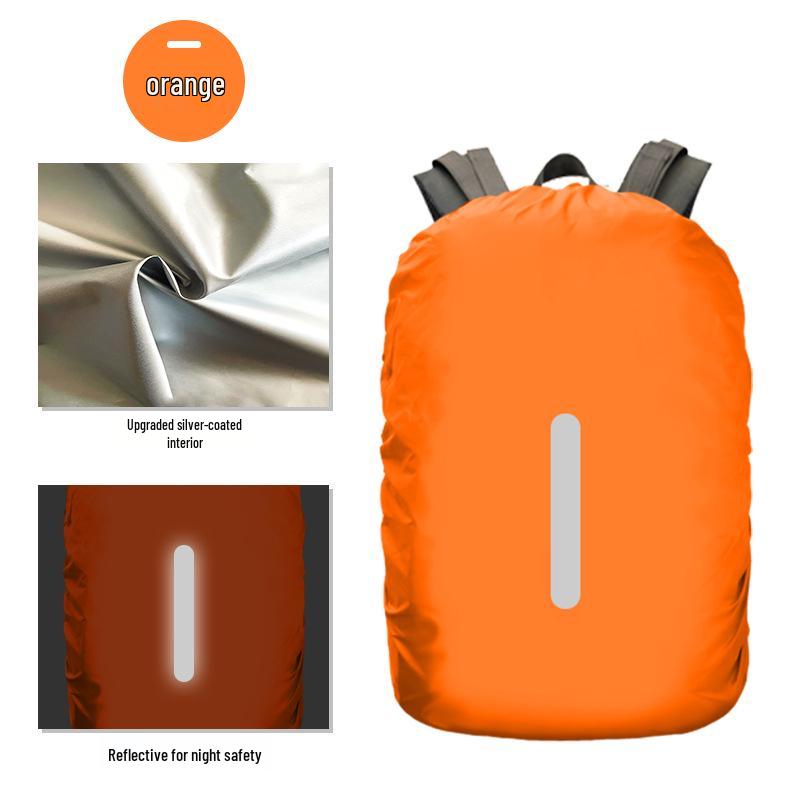 Reflektierende Wasserdichte Rucksack-Regenhülle - Schutz für Outdoor-Bergsteigen & Schultaschen.