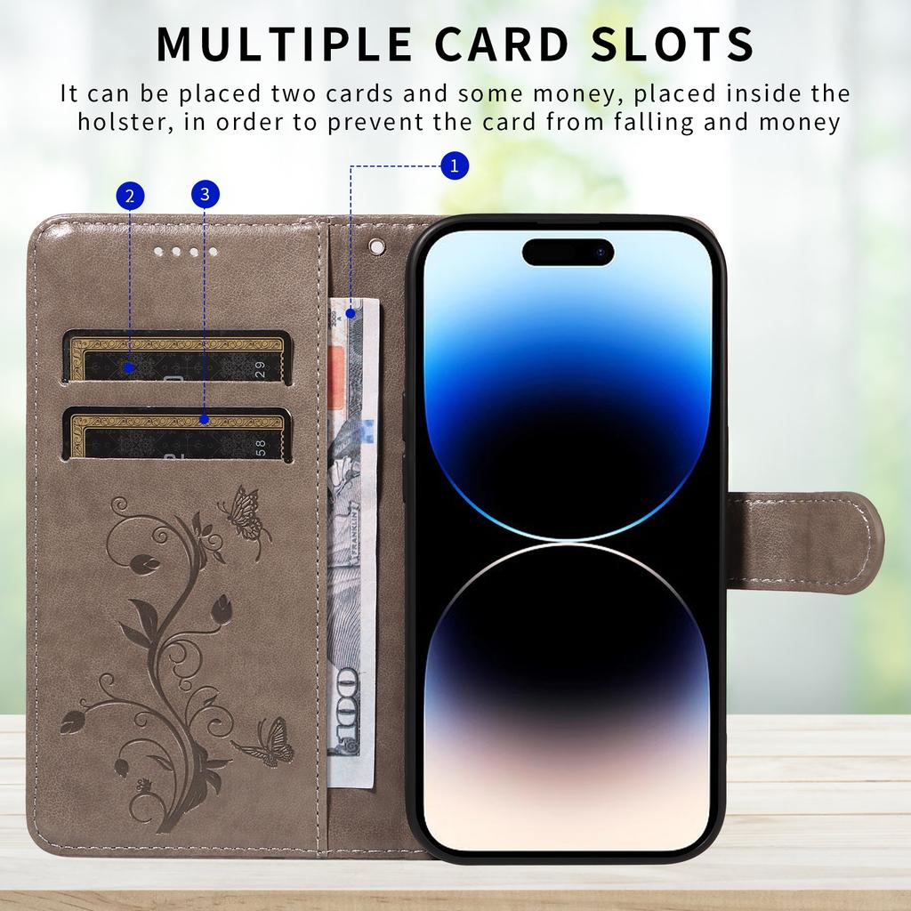 Portefeuille à rabat Arbre Papillon Mode de Luxe Étui en Cuir Pour Honor 400 200 90 Pro 400 Lite 400 Emplacements pour Cartes Intelligentes Couvercle Magnétique