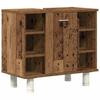 3 Piece Bathroom Furniture Set Rustic Wood Look Particleboard
