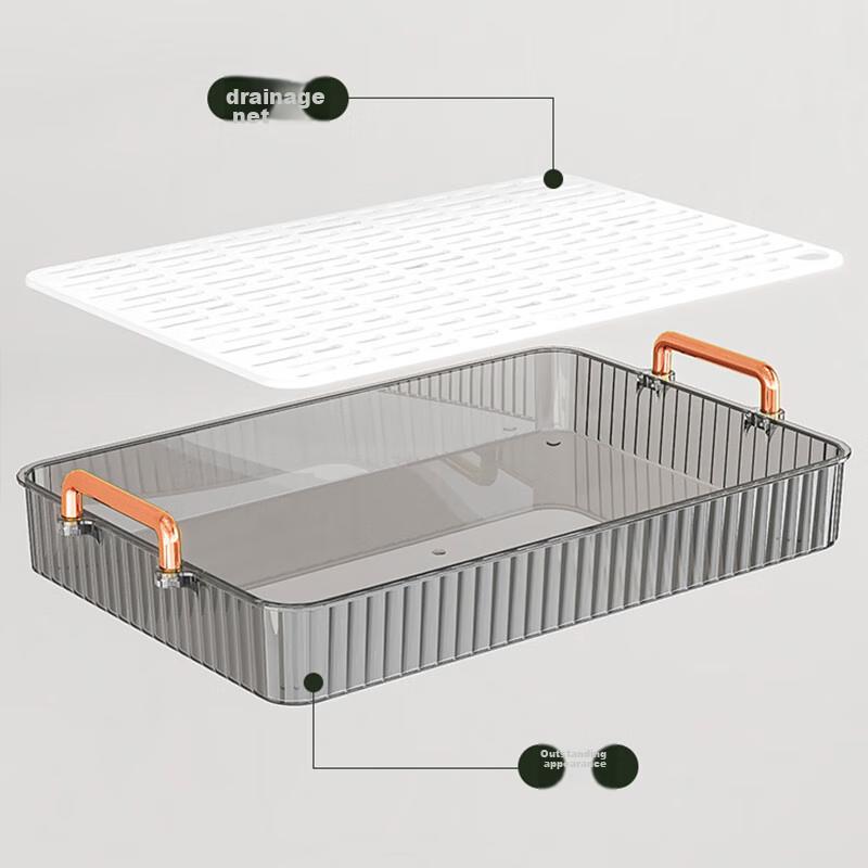 Tea Tray, Cups, Tea Set, Teacups, Serving Tray, Light Luxury Home Use Rectangular Draining Plate, Kettle Storage, New Style Draining Cup Holder