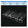 120 Stück Elektrolytkondensator 16V 25V 50V Aluminium-Elektrolytkondensator-Set 12 Werte 1µF-470µF DIP-Elektrolytkondensatoren