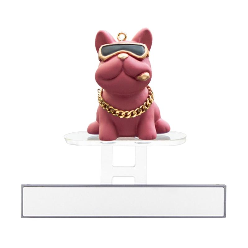 Sliding Skateboard Dog Decor Cartoon Dog Ornament Car Interior Decoration Dashboard Dog Ornament Decorative Figurine