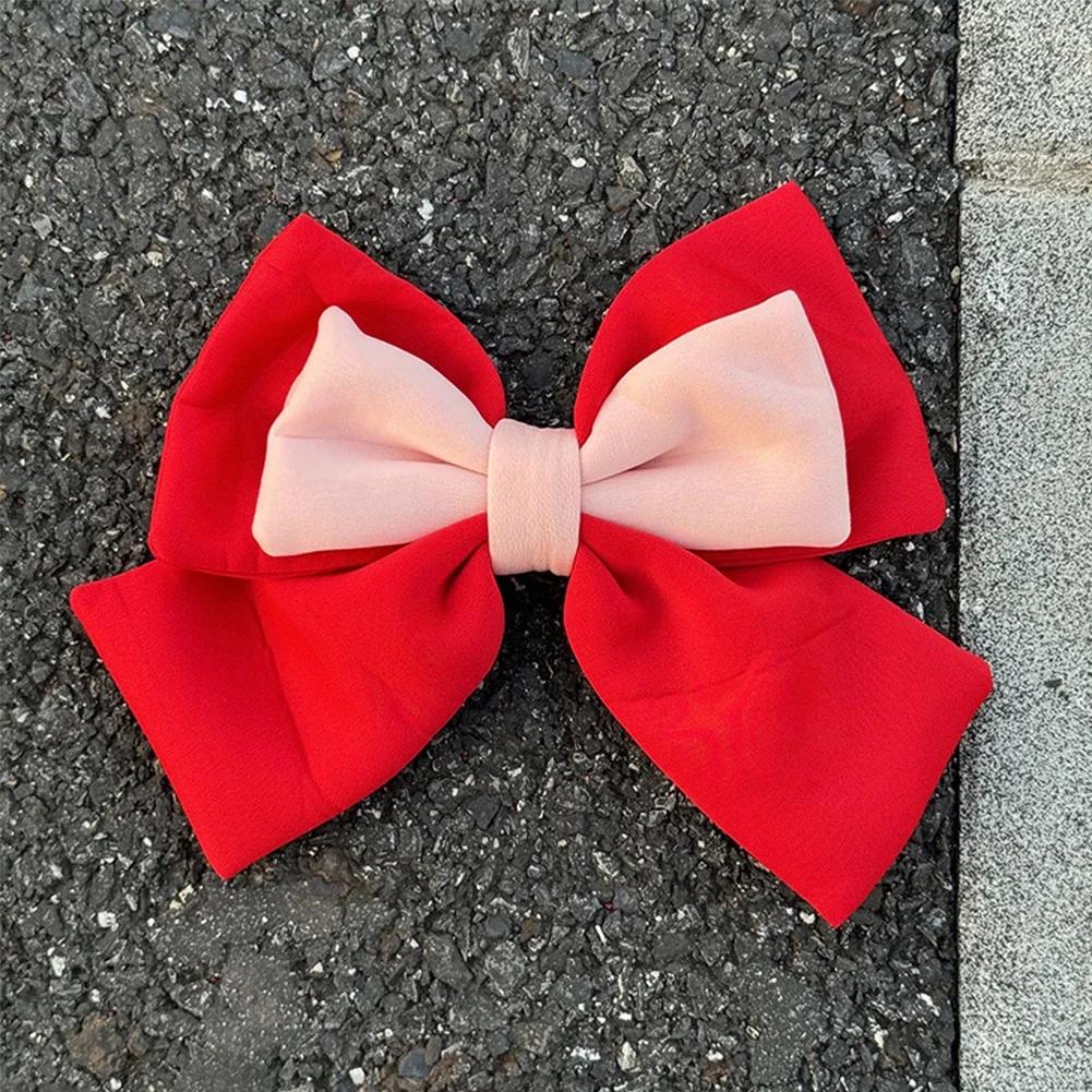 Motorcycle Helmet Decoration 3D Dual-color Bow Electric Bike Helmet Accessories for Car Body Decoration Bowknot For Girl Women