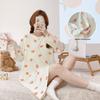 Cotton Nursing Sleepwear, Spring and Autumn Long Sleeved Dress, Postpartum Nursing, Prenatal Examination and Care