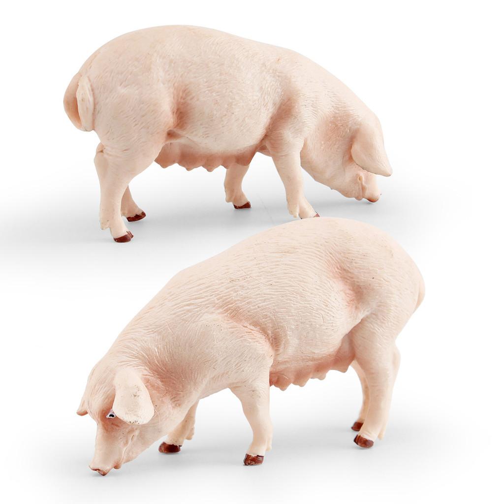 Bauernhoftier PVC Schwein Spielzeugmodell für Kinder zum Lernen und zur Darstellung von Bauernhofszenen