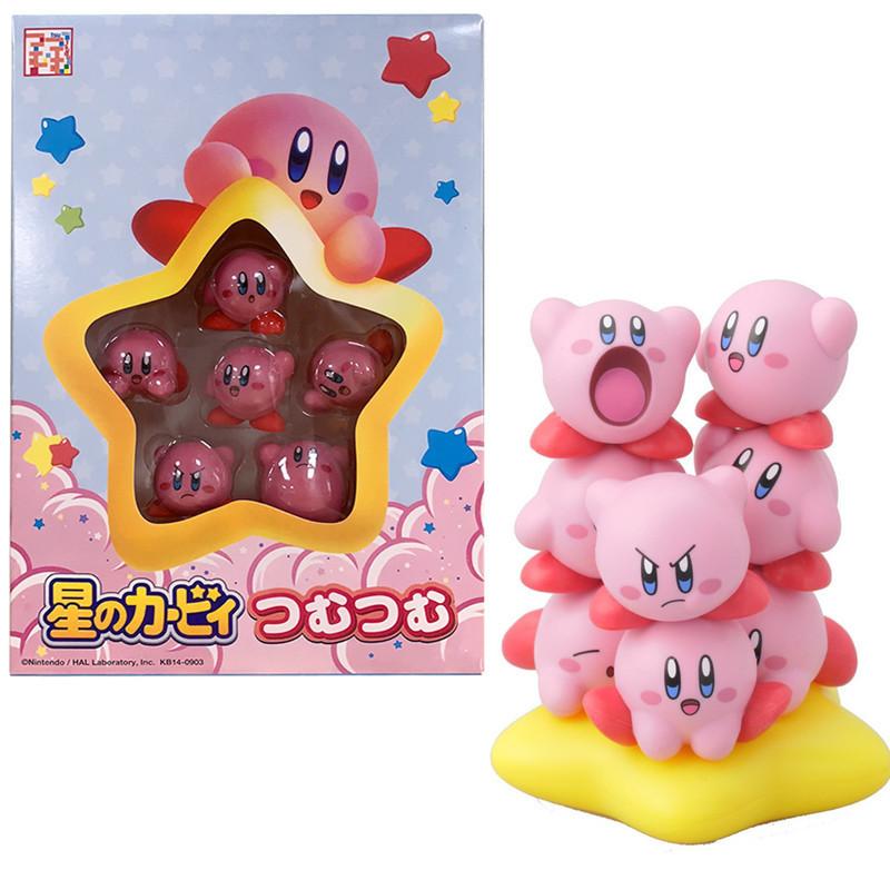 @ 11Pcs/Set Games Star Kirby Anime Figure Cute Cartoon Pink Kirby Mini Figure Decorative Collection Toy For Children's Gifts