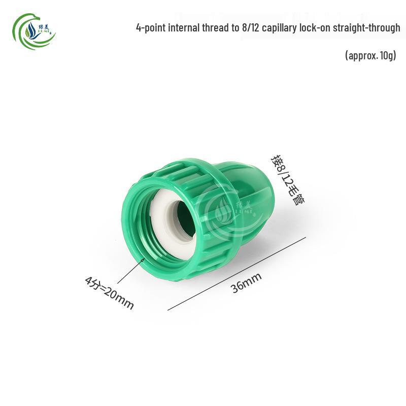 Capillary Fittings Set: 8/12 Straight, Elbow, Tee, 9/12 Connector, Garden Irrigation Auto-Watering