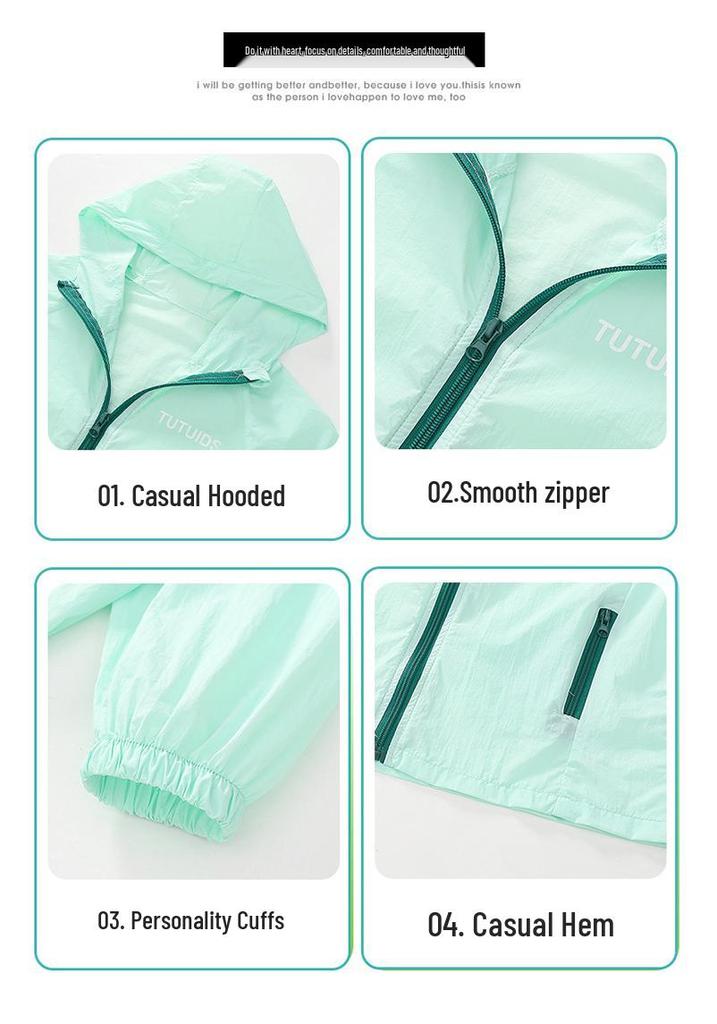 Girls' Summer Sun Protection Jacket - 2026 New Style for Kids