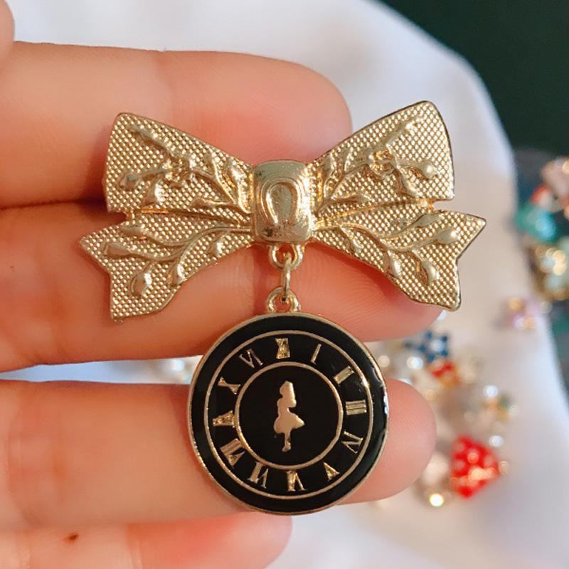 

Милая японская брошь Алиса, булавка на воротник, пряжка, нежная брошь для сумки для милой девушки, аксессуары